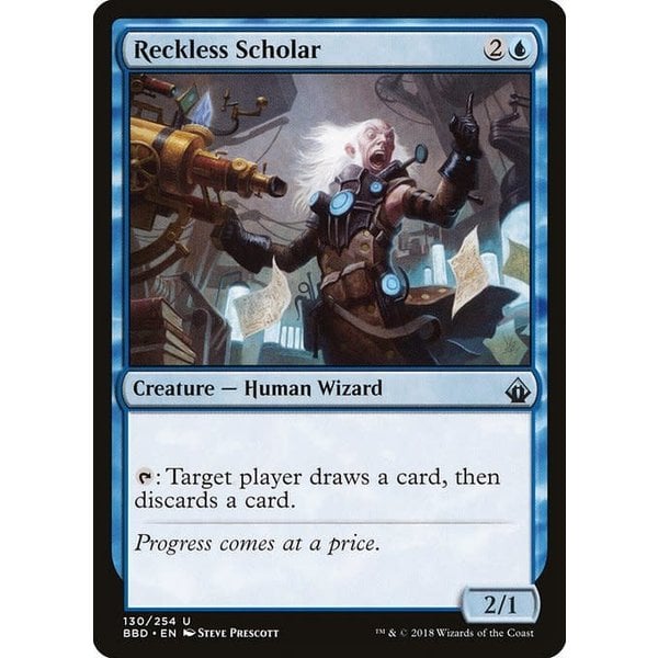 Magic: The Gathering Reckless Scholar (130) Lightly Played Foil