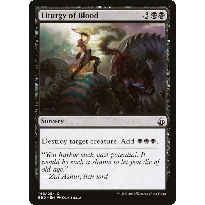 Magic: The Gathering Liturgy of Blood (148) Lightly Played