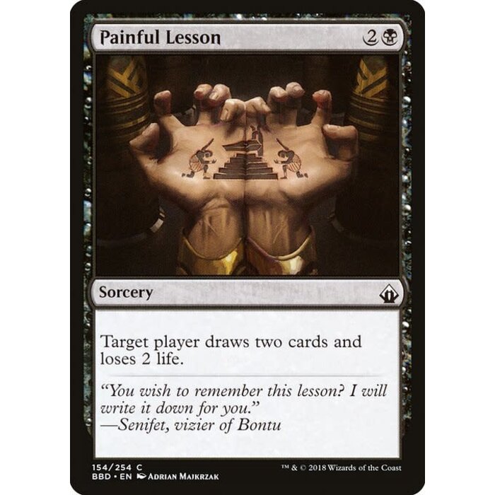 Magic: The Gathering Painful Lesson (154) Lightly Played Foil