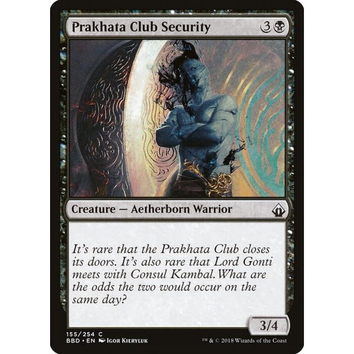 Magic: The Gathering Prakhata Club Security (155) Lightly Played