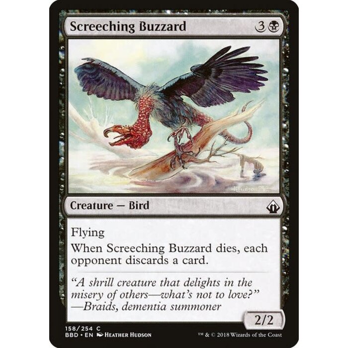 Magic: The Gathering Screeching Buzzard (158) Lightly Played