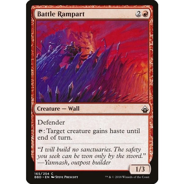Magic: The Gathering Battle Rampart (165) Lightly Played