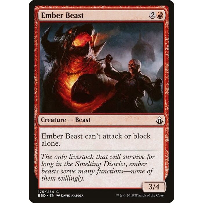 Magic: The Gathering Ember Beast (175) Lightly Played