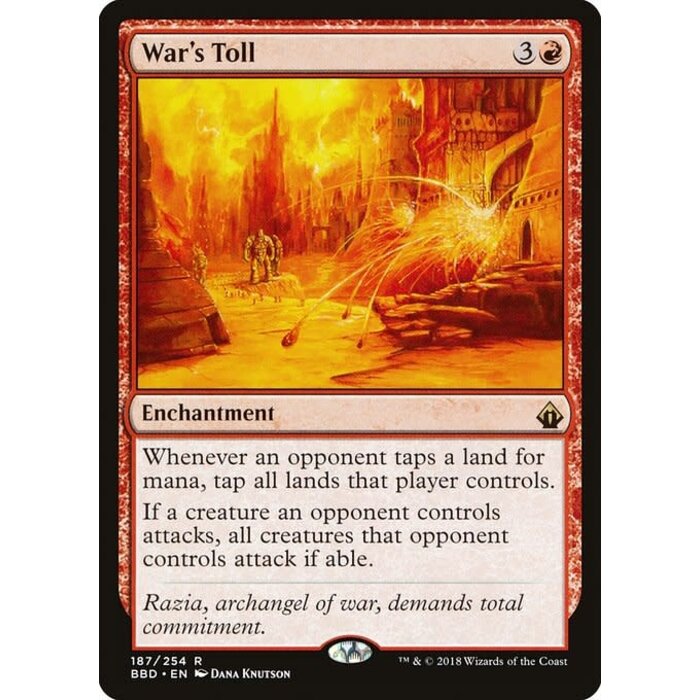 Magic: The Gathering War's Toll (187) Lightly Played