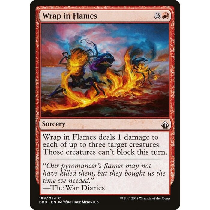Magic: The Gathering Wrap in Flames (188) Lightly Played