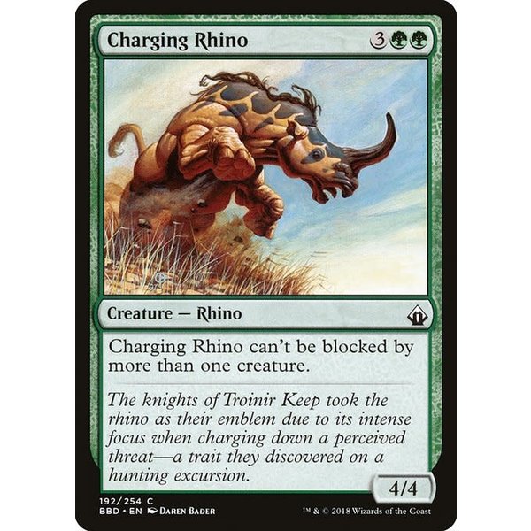 Magic: The Gathering Charging Rhino (192) Damaged
