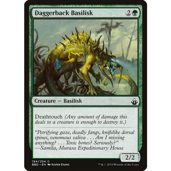 Magic: The Gathering Daggerback Basilisk (194) Lightly Played Foil