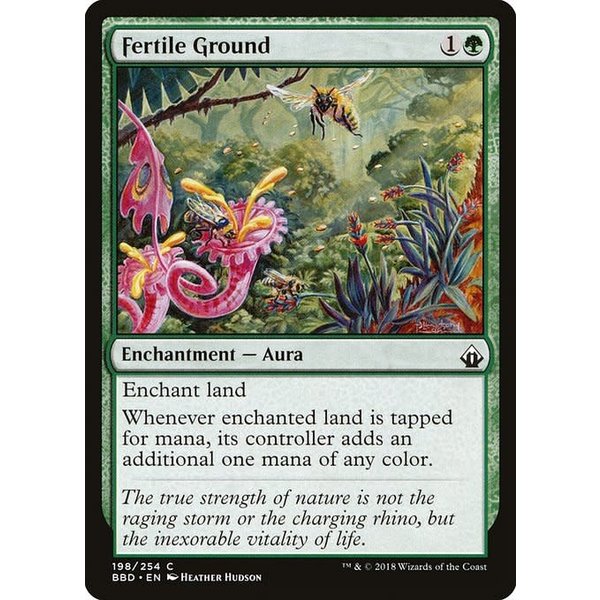 Magic: The Gathering Fertile Ground (198) Lightly Played