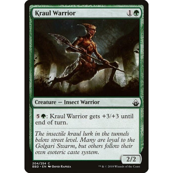 Magic: The Gathering Kraul Warrior (204) Lightly Played