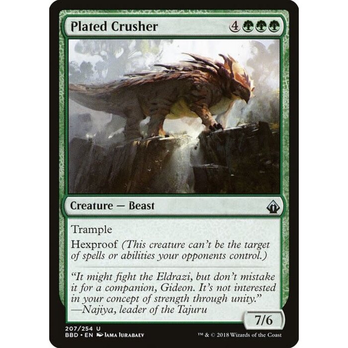 Magic: The Gathering Plated Crusher (207) Lightly Played