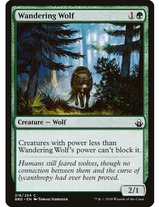 Magic: The Gathering Wandering Wolf (216) Lightly Played