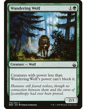 Magic: The Gathering Wandering Wolf (216) Lightly Played