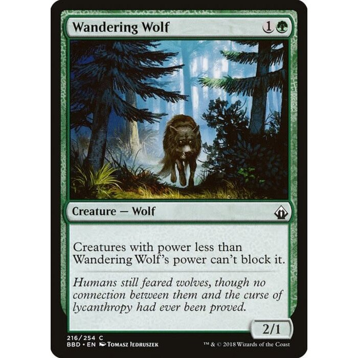 Magic: The Gathering Wandering Wolf (216) Lightly Played