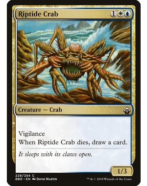 Magic: The Gathering Riptide Crab (228) Lightly Played