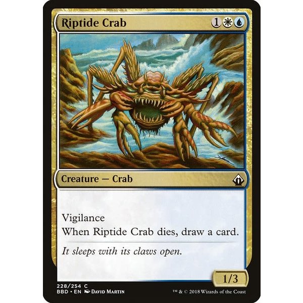 Magic: The Gathering Riptide Crab (228) Lightly Played