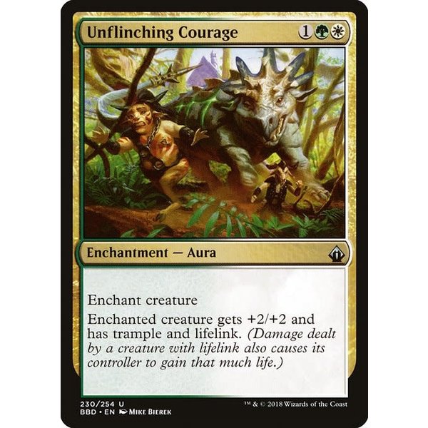Magic: The Gathering Unflinching Courage (230) Lightly Played