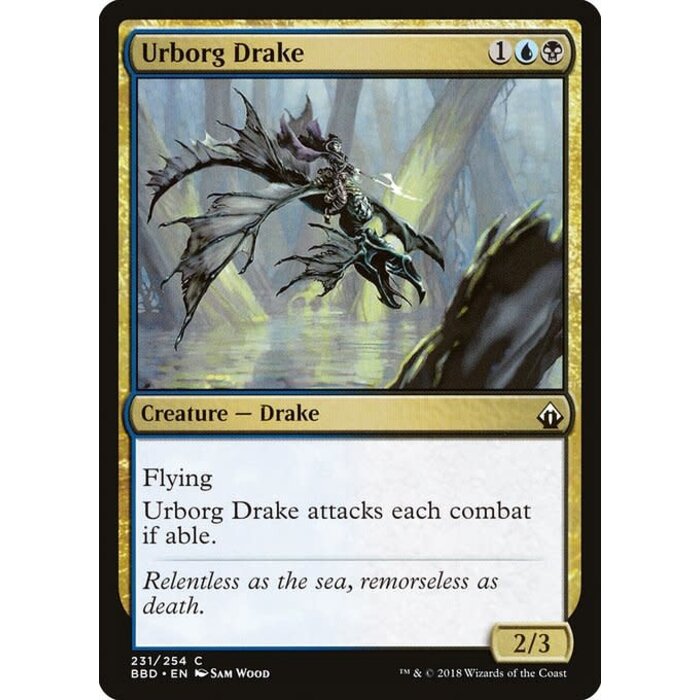 Magic: The Gathering Urborg Drake (231) Lightly Played