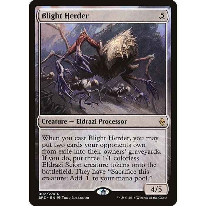 Magic: The Gathering Blight Herder (002) Lightly Played