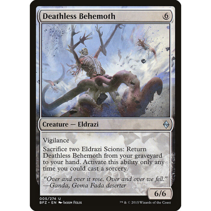 Magic: The Gathering Deathless Behemoth (005) Damaged