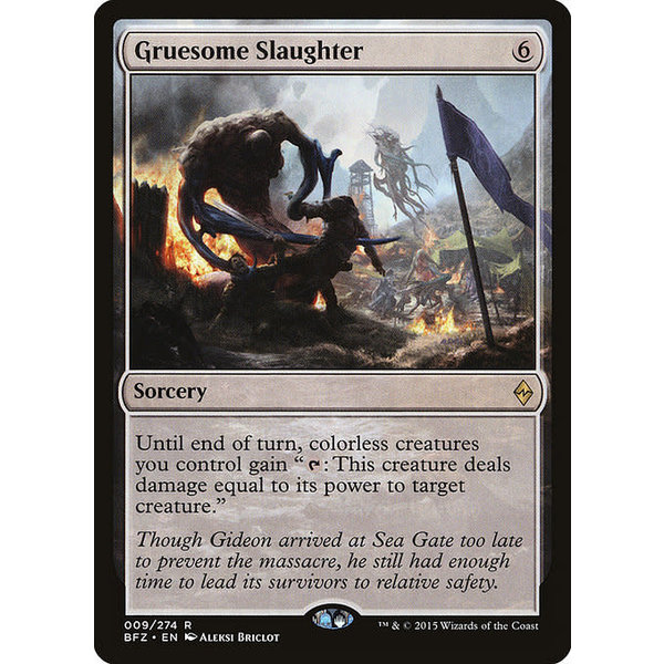 Magic: The Gathering Gruesome Slaughter (009) Damaged