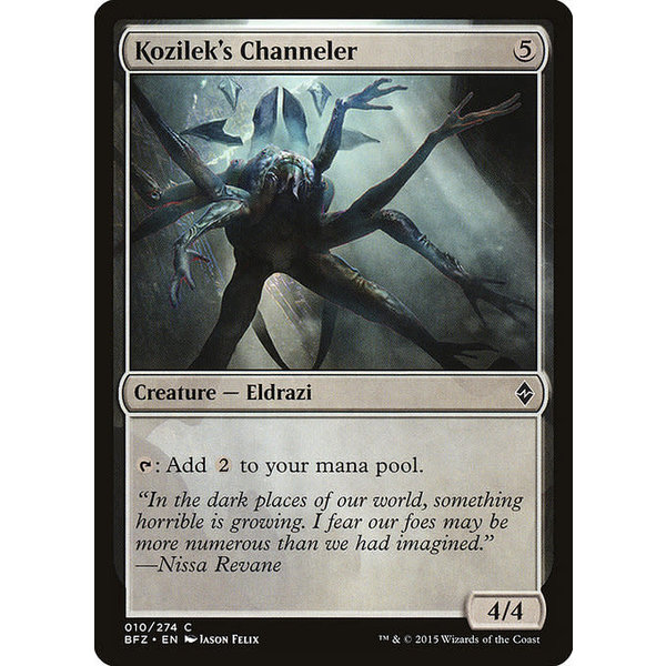Magic: The Gathering Kozilek's Channeler (010) Heavily Played Foil