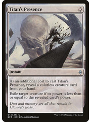 Magic: The Gathering Titan's Presence (014) Moderately Played