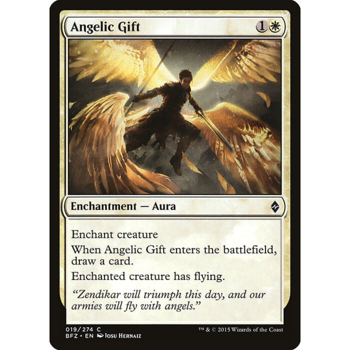 Magic: The Gathering Angelic Gift (019) Lightly Played