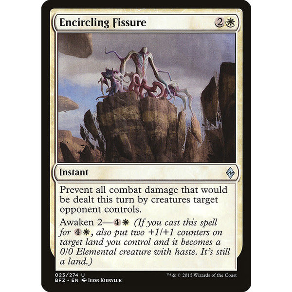 Magic: The Gathering Encircling Fissure (023) Lightly Played Foil