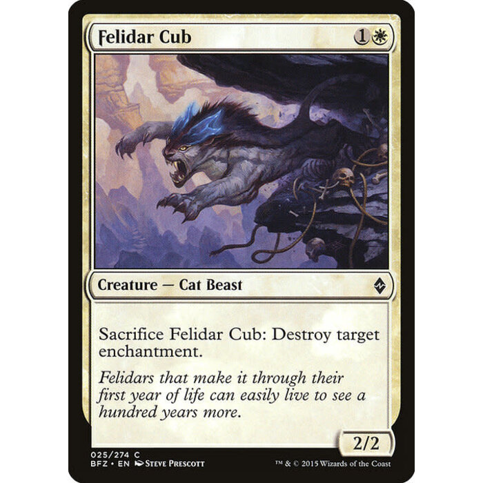 Magic: The Gathering Felidar Cub (025) Lightly Played
