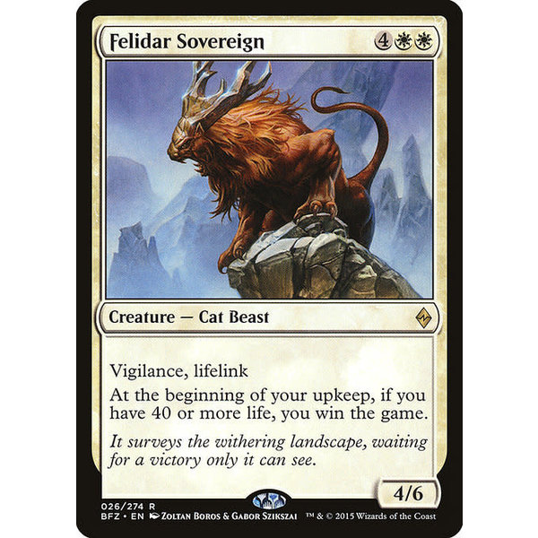 Magic: The Gathering Felidar Sovereign (026) Lightly Played Foil