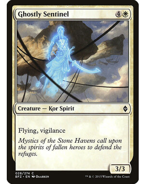 Magic: The Gathering Ghostly Sentinel (028) Moderately Played