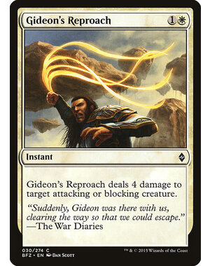 Magic: The Gathering Gideon's Reproach (030) Moderately Played