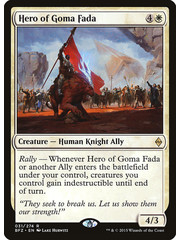 Magic: The Gathering Hero of Goma Fada (031) Lightly Played Foil