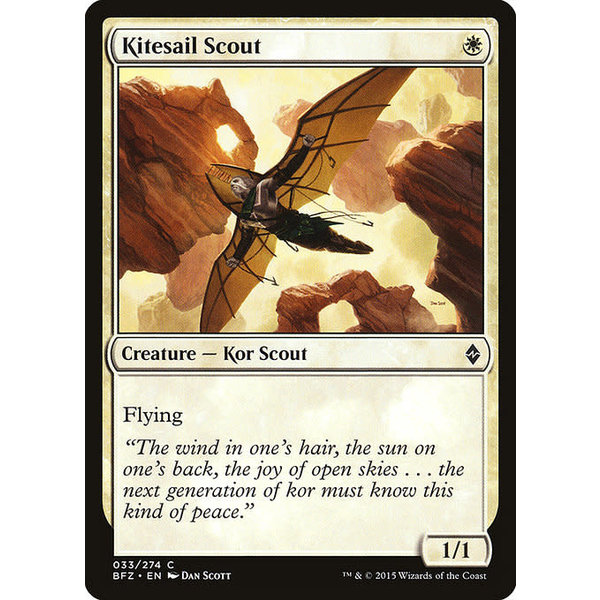 Magic: The Gathering Kitesail Scout (033) Moderately Played Foil