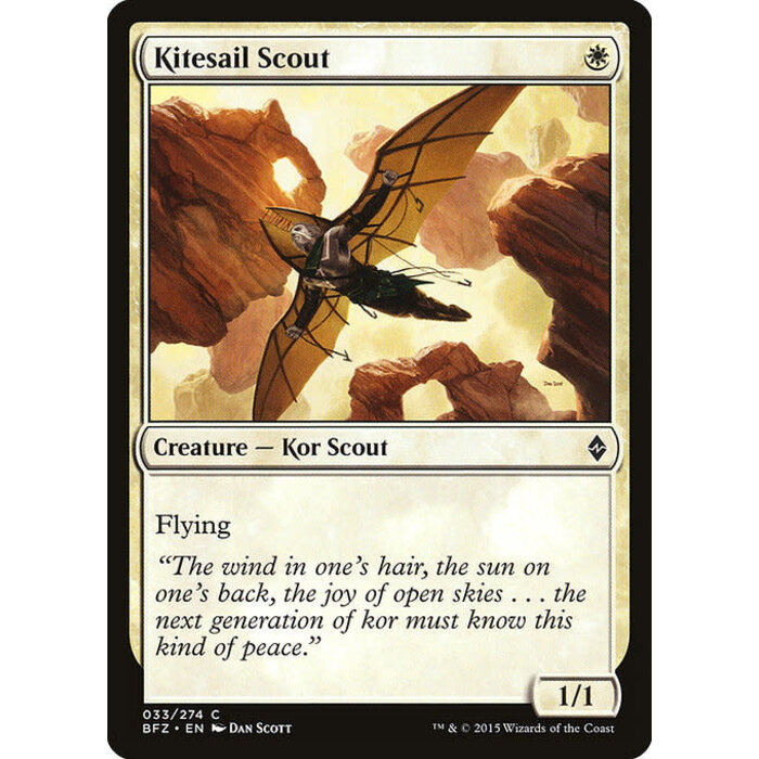 Magic: The Gathering Kitesail Scout (033) Moderately Played Foil