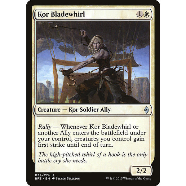 Magic: The Gathering Kor Bladewhirl (034) Lightly Played