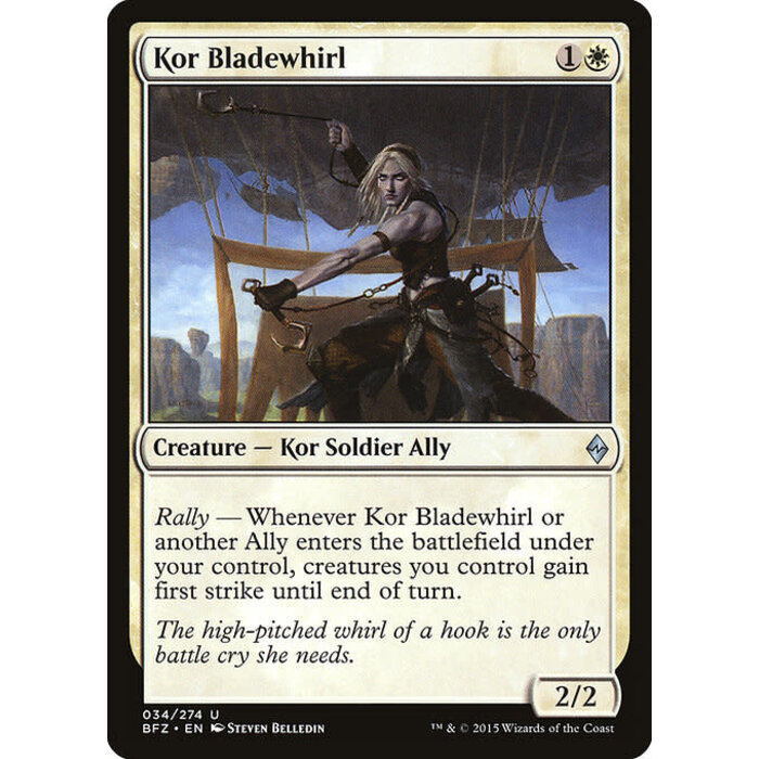 Magic: The Gathering Kor Bladewhirl (034) Moderately Played