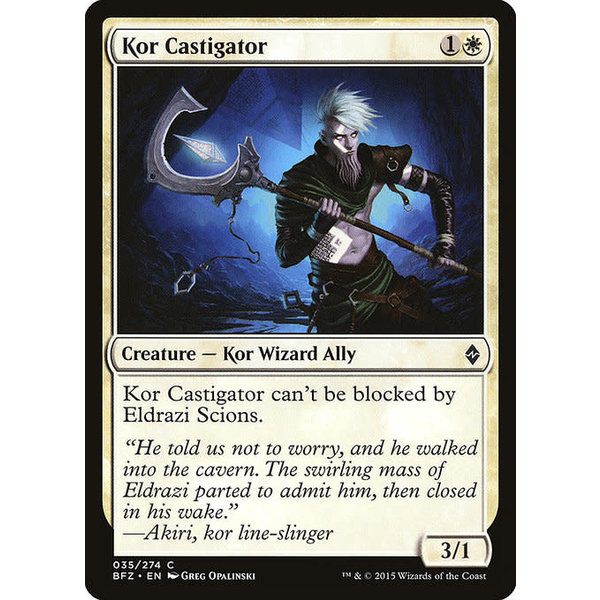 Magic: The Gathering Kor Castigator (035) Lightly Played Foil