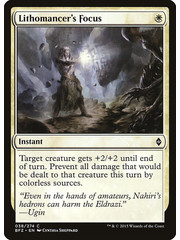 Magic: The Gathering Lithomancer's Focus (038) Moderately Played Foil