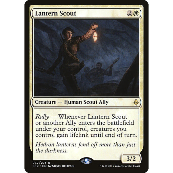 Magic: The Gathering Lantern Scout (037) Moderately Played Foil