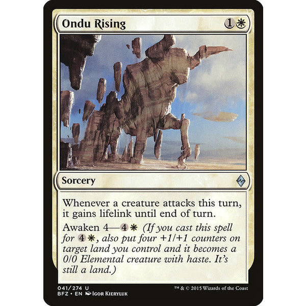 Magic: The Gathering Ondu Rising (041) Moderately Played Foil