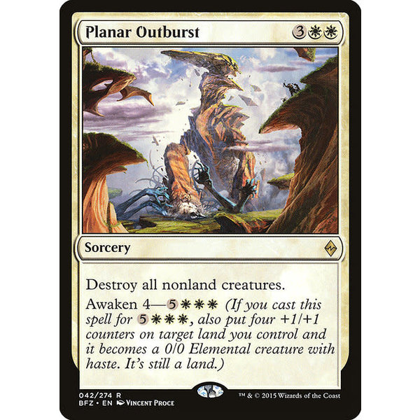 Magic: The Gathering Planar Outburst (042) Moderately Played Foil
