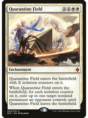 Magic: The Gathering Quarantine Field (043) Moderately Played Foil
