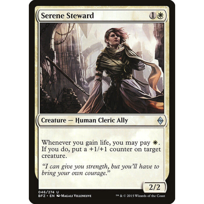 Magic: The Gathering Serene Steward (046) Lightly Played