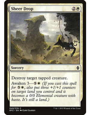 Magic: The Gathering Sheer Drop (048) Lightly Played
