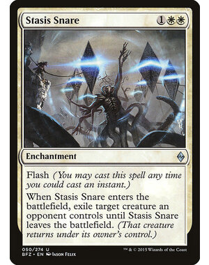 Magic: The Gathering Stasis Snare (050) Moderately Played Foil