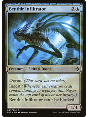 Magic: The Gathering Benthic Infiltrator (055) Lightly Played Foil