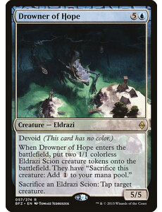 Magic: The Gathering Drowner of Hope (057) Lightly Played Foil