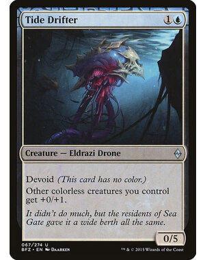 Magic: The Gathering Tide Drifter (067) Heavily Played Foil