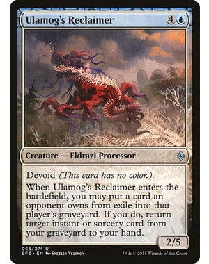 Magic: The Gathering Ulamog's Reclaimer (068) Damaged Foil